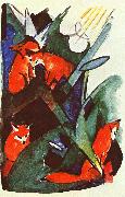 Franz Marc Four Foxes china oil painting artist